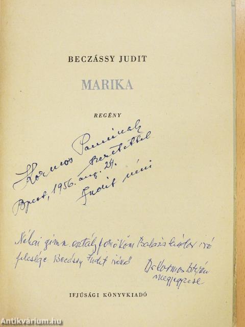 Marika (dedikált példány)