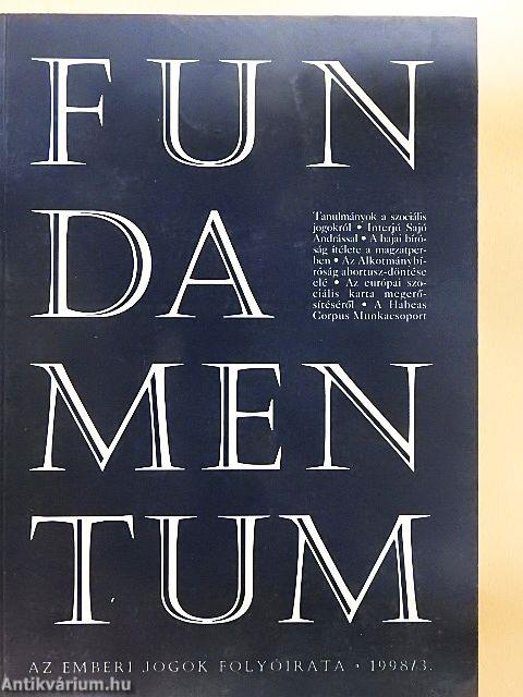 Fundamentum 1998/3.