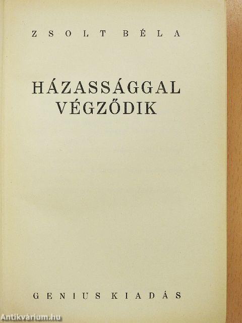 Házassággal végződik