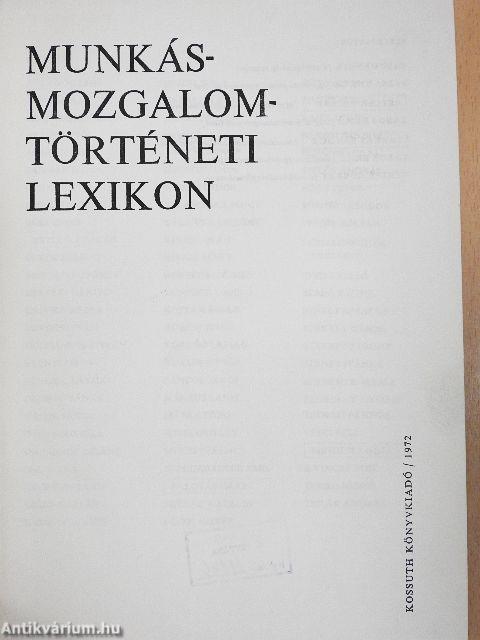 Munkásmozgalomtörténeti lexikon
