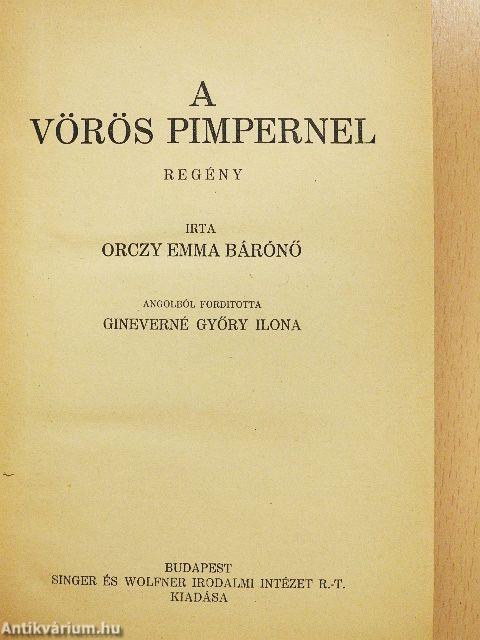 A Vörös Pimpernel