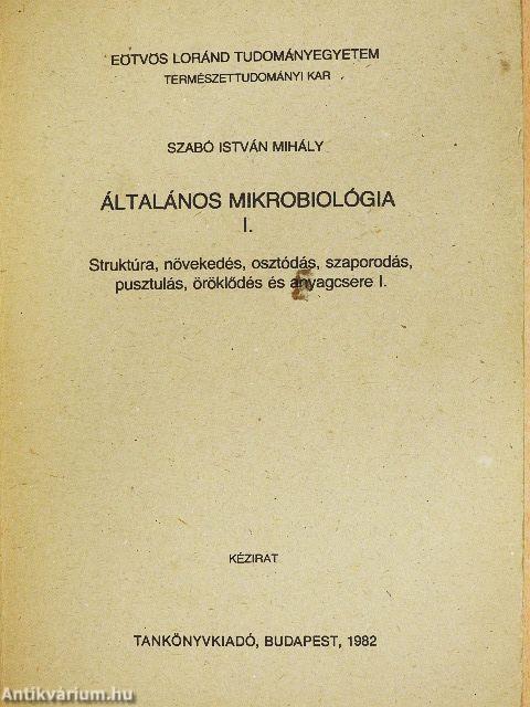 Általános mikrobiológia I.