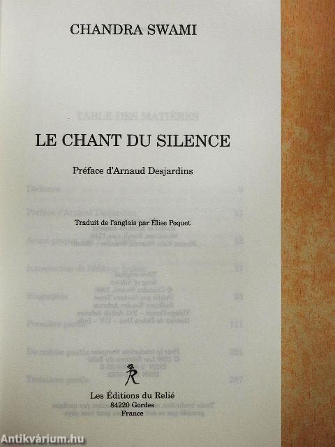 Le Chant du Silence I.