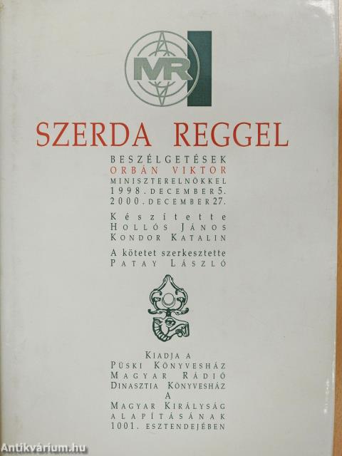 Szerda reggel (dedikált példány)