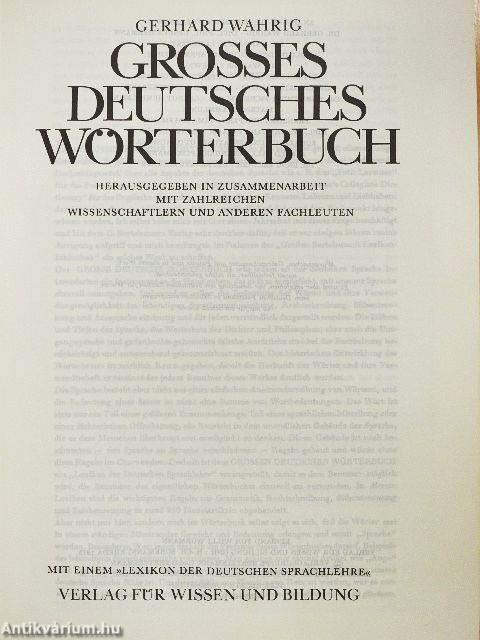 Grosses deutsches Wörterbuch