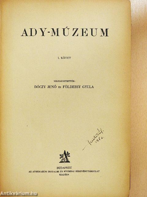 Ady-Múzeum I-II.