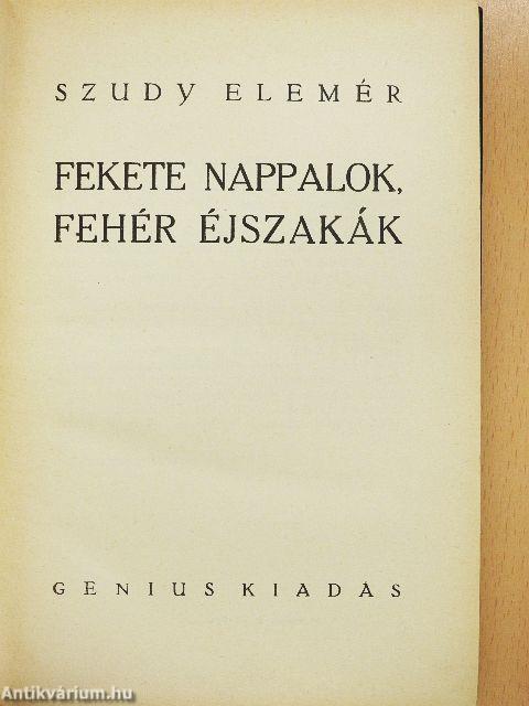 Fekete nappalok, fehér éjszakák