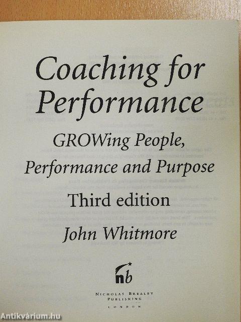 Coaching for Performance