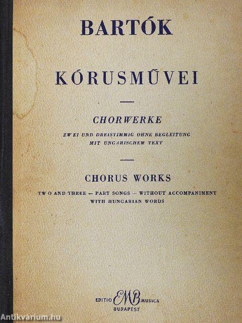 Bartók kórusművei