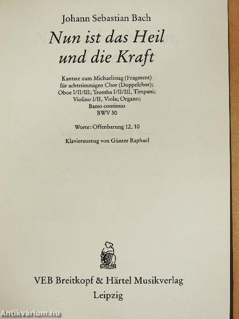 Kantate BWV 50-52., 54-59.