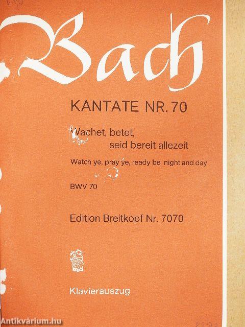 Kantate BWV 70-79.