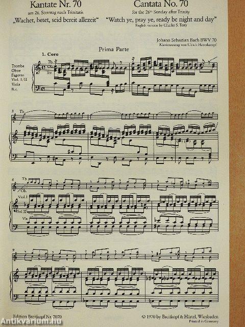 Kantate BWV 70-79.
