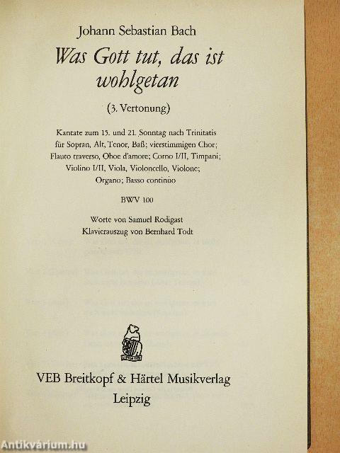 Kantate BWV 100-109.