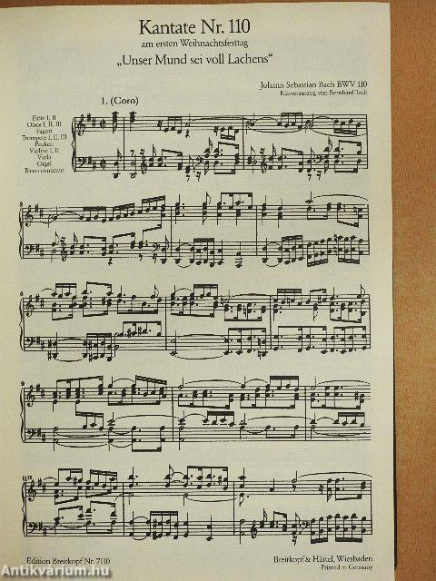 Kantate BWV 110-119.
