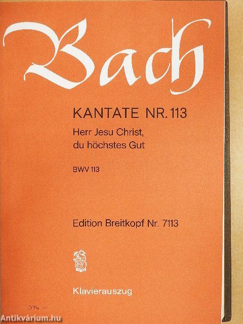 Kantate BWV 110-119.