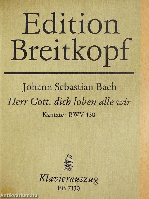 Kantate BWV 130-139.