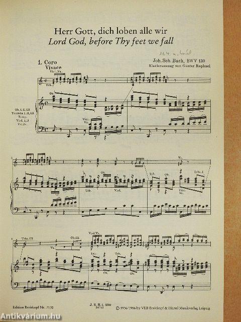 Kantate BWV 130-139.