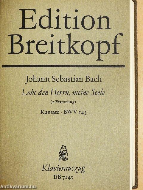 Kantate BWV 140., 143-149.