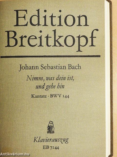 Kantate BWV 140., 143-149.