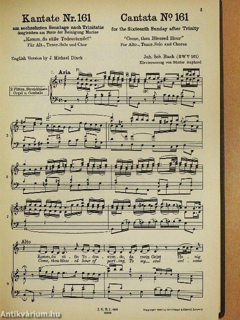 Kantate BWV 161-169.