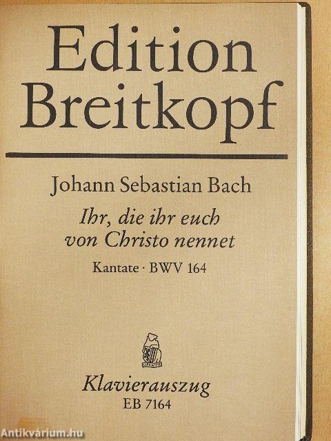 Kantate BWV 161-169.