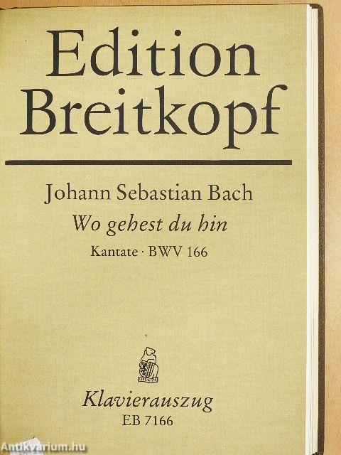 Kantate BWV 161-169.