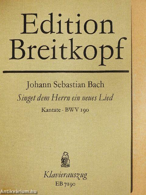 Kantate BWV 190-199.