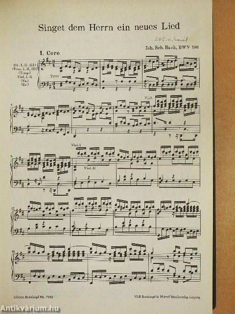 Kantate BWV 190-199.