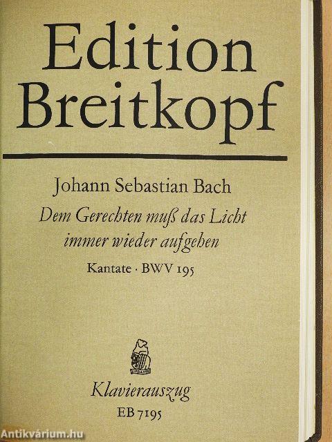 Kantate BWV 190-199.