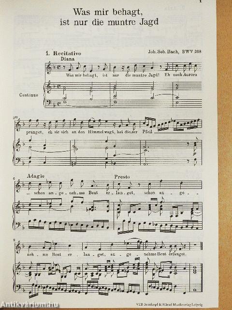 Kantate BWV 208-214.