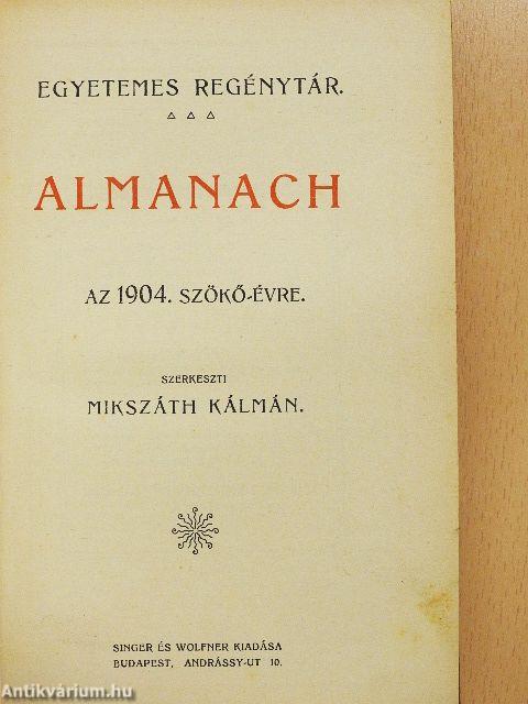 Almanach az 1904. szökő-évre