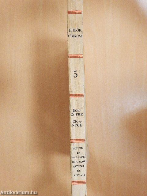 Uj idők lexikona 5. (töredék)