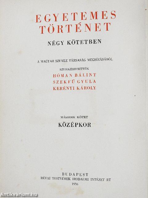 Egyetemes történet II.