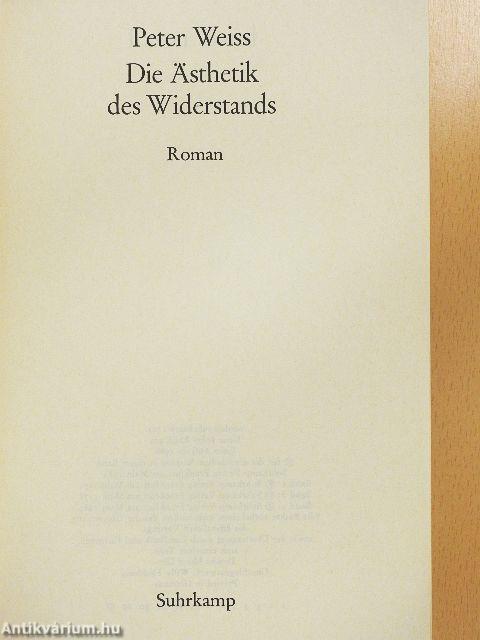 Die Ästhetik des Widerstands