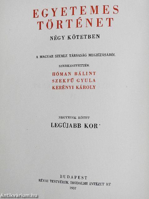 Egyetemes történet IV.