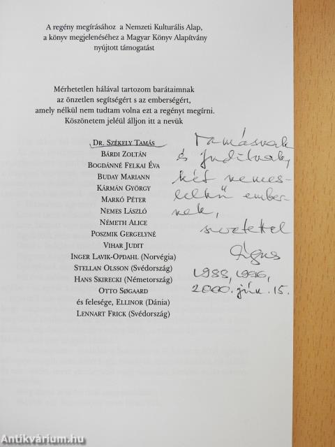 Őrizetlenek (dedikált példány)