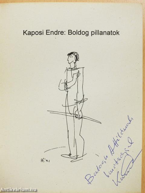Boldog pillanatok (dedikált példány)