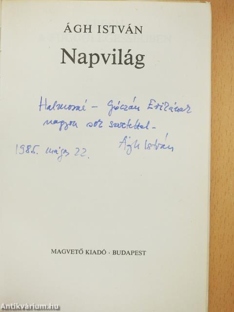 Napvilág (dedikált példány)