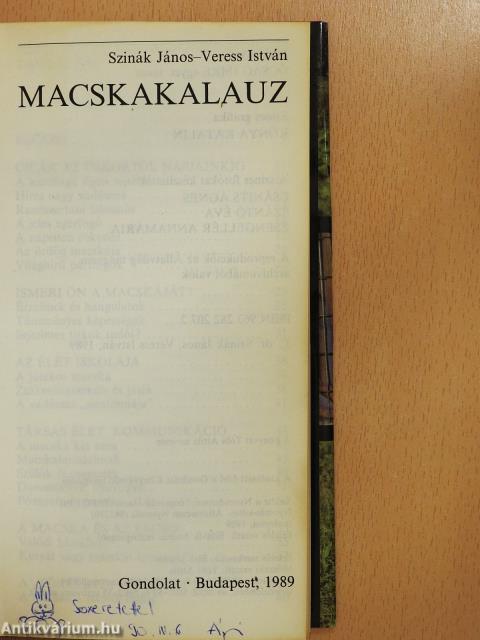 Macskakalauz (dedikált példány)