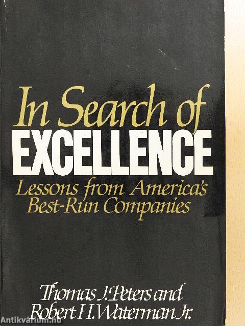In Search of Excellence