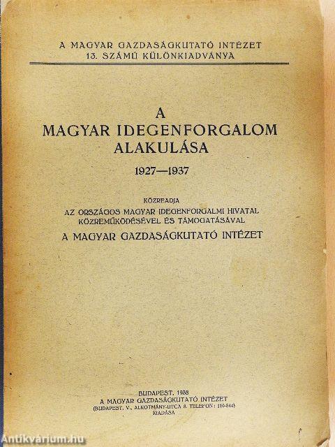 A magyar idegenforgalom alakulása
