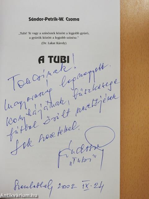 A Tubi (dedikált példány)