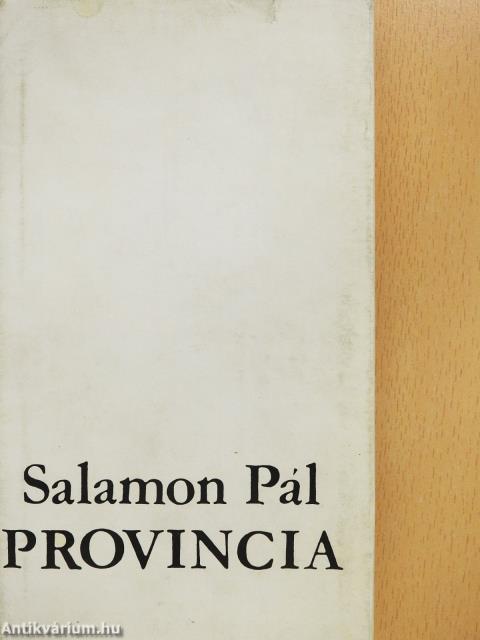 Provincia (dedikált példány)