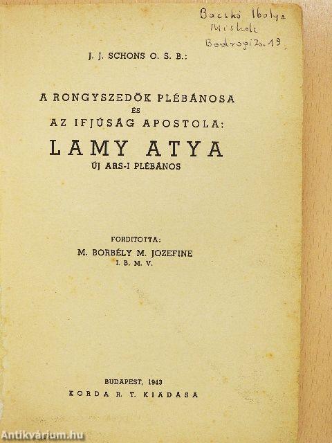 A rongyszedők plebánosa