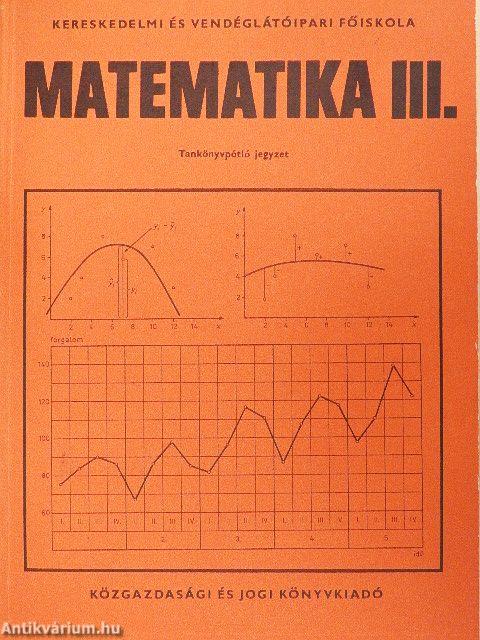 Matematika III.
