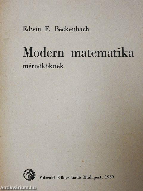 Modern matematika mérnököknek
