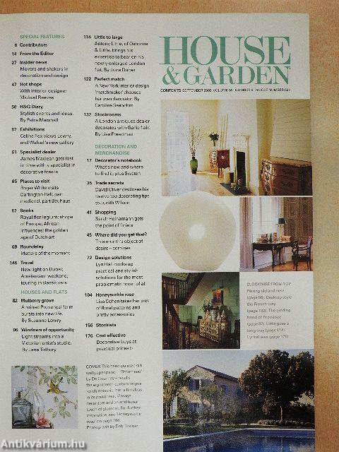 House & Garden September 2000