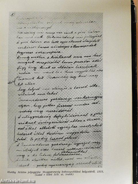 Horthy Miklós titkos iratai