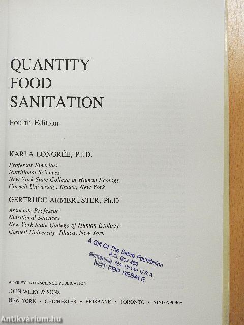 Quantity Food Sanitation