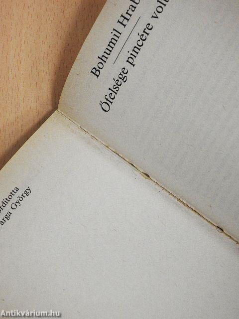 Őfelsége pincére voltam